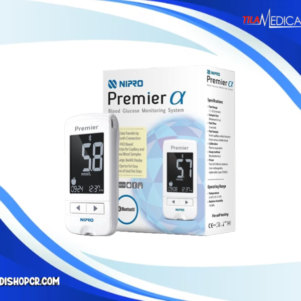 KIT GLUCOMETRO + 50 TIRAS REACTIVAS NIPRO PREMIER ALPHA
