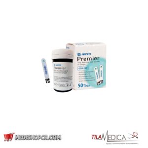 TIRAS REACTIVAS NIPRO PREMIER ALPHA FRASCO 50 UNDS