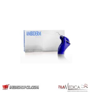 Guante de Nitrilo Color Azul Ambiderm